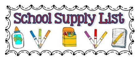 school supply list - Laker School District - Elkton – Pigeon ...