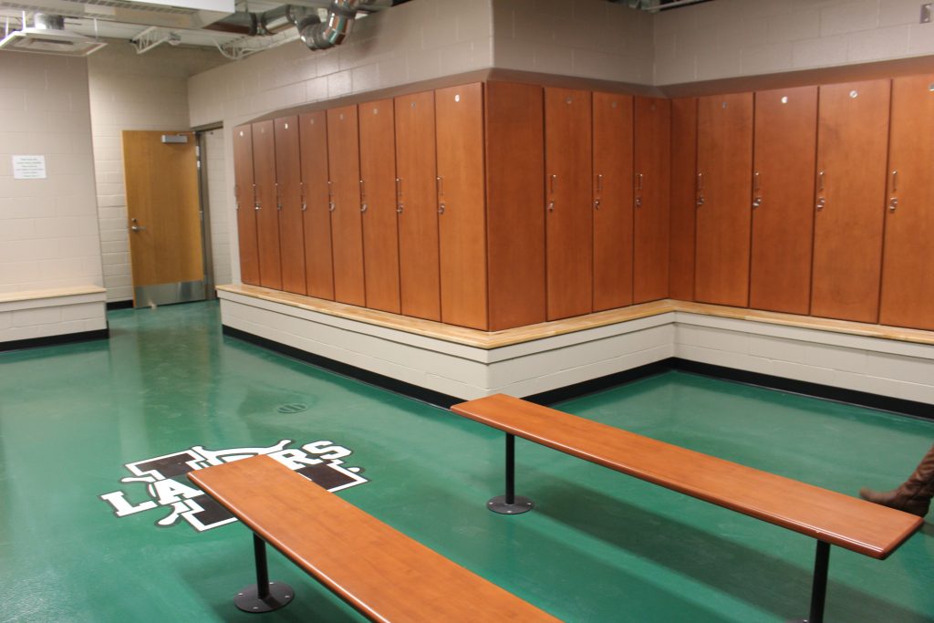 new locker rooms at Laker High School