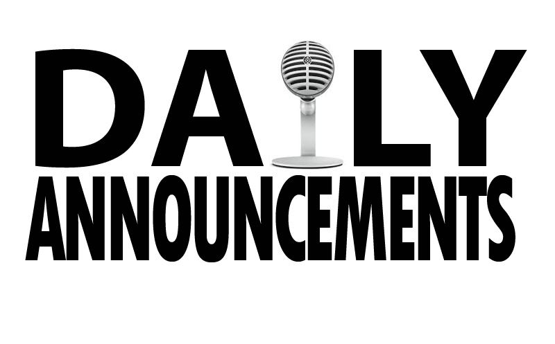 DAILY-ANNOUNCEMENTS daily announcements