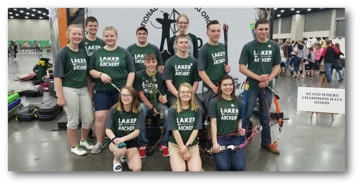 archery team at laker schools