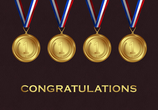 congratulations medals