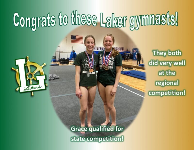 congratulations to gymnasts