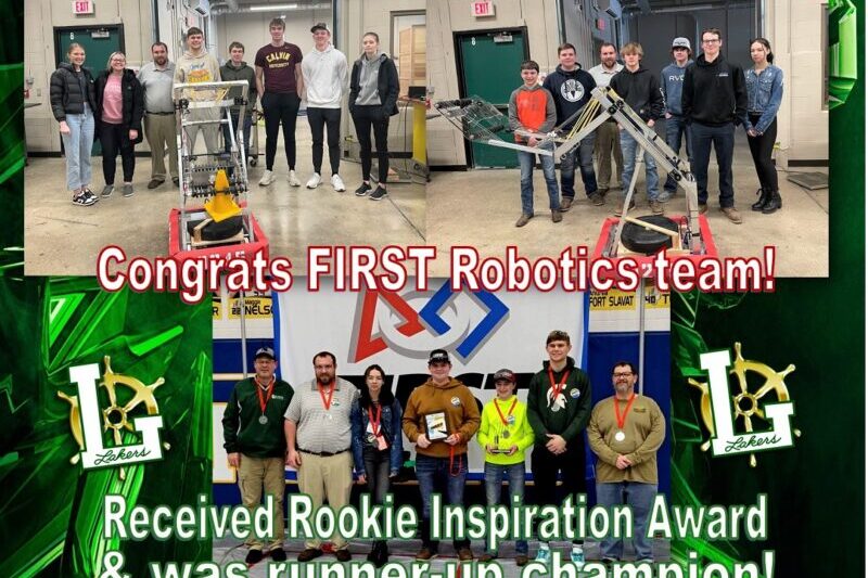FIRST Robotics team congratulations