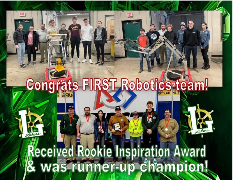 FIRST Robotics team congratulations