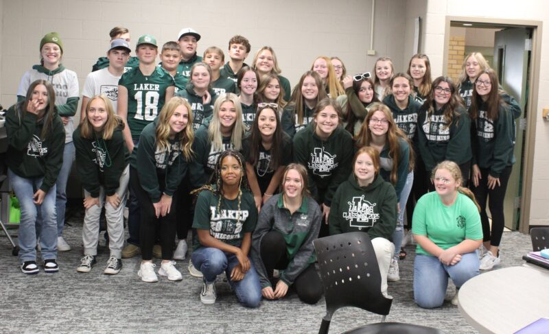 laker sophomores green and white