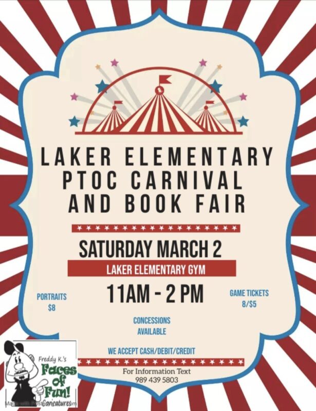 laker elementary PTOC carnival and book fair