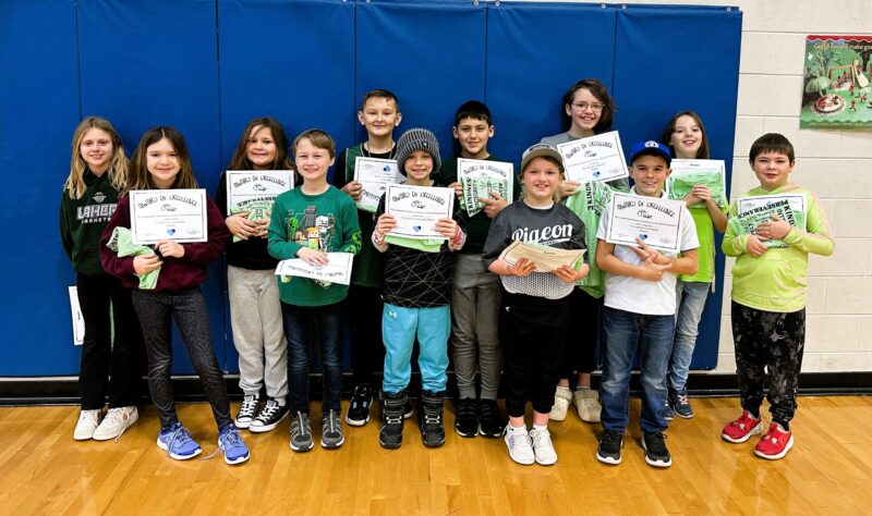 elementary students of the month January 3rd-5th