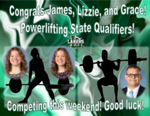 congrats Laker Powerlifters