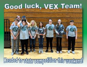 good luck VEX team