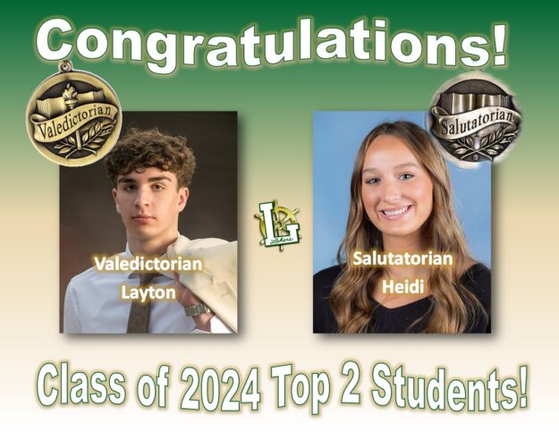 Lakers announces honor students - valedictorian and salutatorian