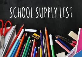 6th gr school supply list