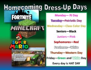 high school HC dress up days